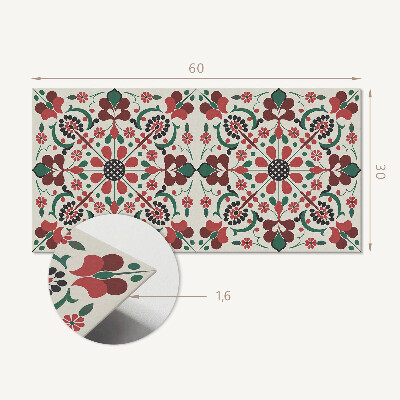 Pvc wall panel Floral pattern with symmetry