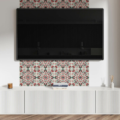 Pvc wall panel Floral pattern with symmetry