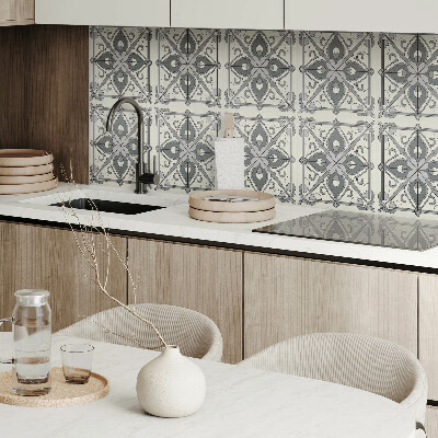 Square tv wall panel Floral pattern with symmetry