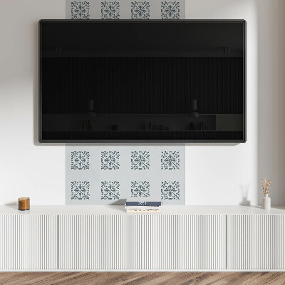 Pvc wall panel Plant pattern with ornaments