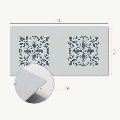 Pvc wall panel Plant pattern with ornaments