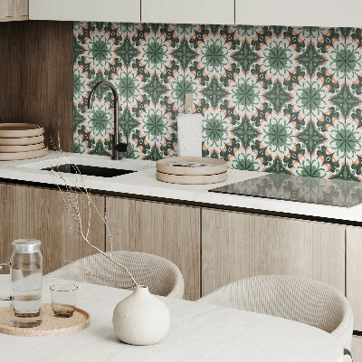 Square wall panel Stylish plant pattern