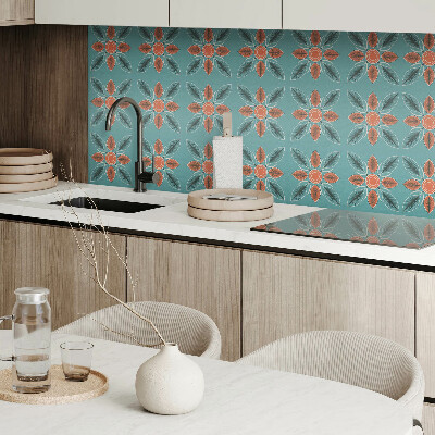 Pvc wall panel Floral pattern with leaves