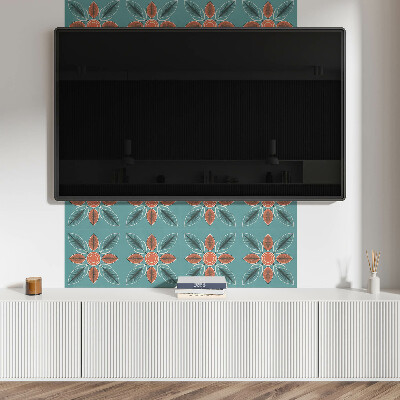 Pvc wall panel Floral pattern with leaves