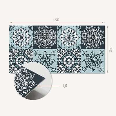 Pvc wall panel Mandala patterns in a grid