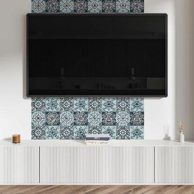 Pvc wall panel Mandala patterns in a grid