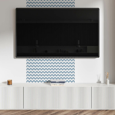 Square tv wall panel Zigzag pattern
