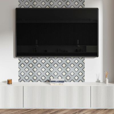 Square wall panel Geometry in pastels