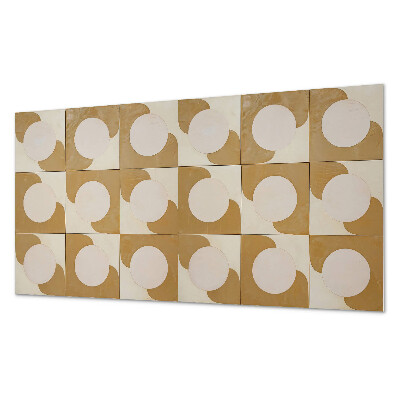 Square tv wall panel Geometric circles and arcs