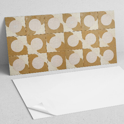 Square tv wall panel Geometric circles and arcs