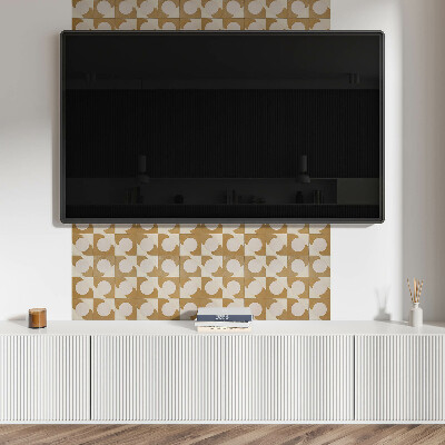Square tv wall panel Geometric circles and arcs