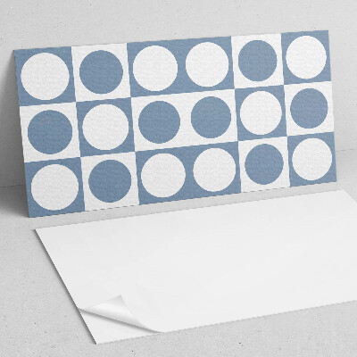 Square wall panel Geometric circles in a grid