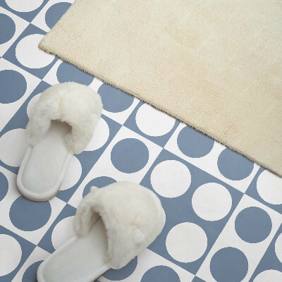 Square wall panel Geometric circles in a grid