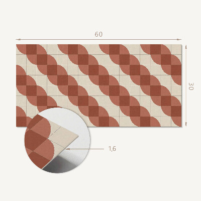 Pvc wall panel Geometric wavy pattern