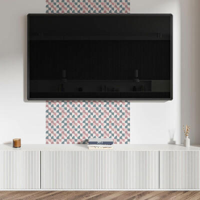 Square tv wall panel Abstract geometric pattern