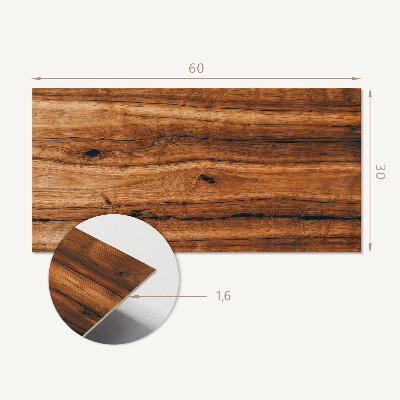 Square wall panel Natural wood pattern
