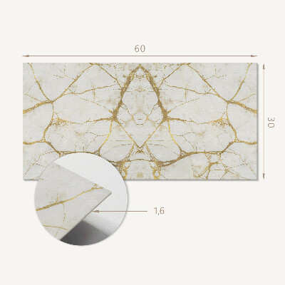 Square tv wall panel Veined marble pattern
