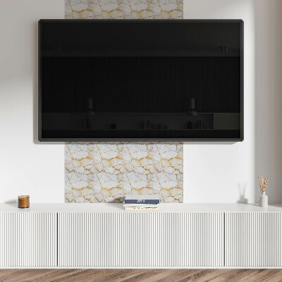 Square tv wall panel Elegant marble pattern