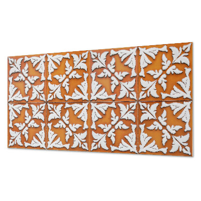 Square wall panel Plant pattern on tiles