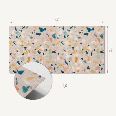 Pvc wall panel Pattern with colorful fragments