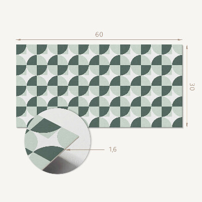 Square tv wall panel Geometry of circles and squares