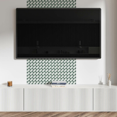 Square tv wall panel Geometry of circles and squares