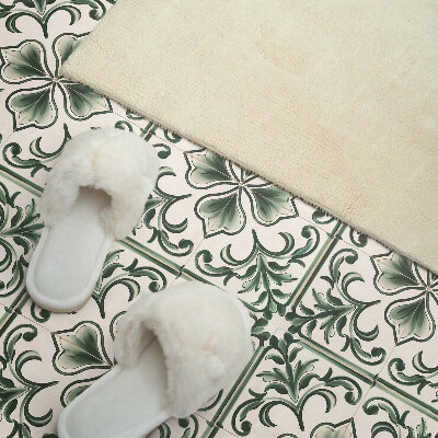 Square wall panel Pattern with leaves and hearts