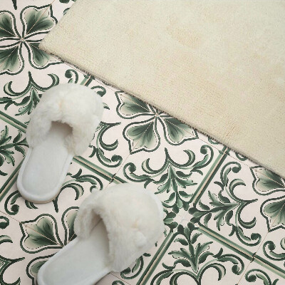 Square wall panel Pattern with leaves and hearts