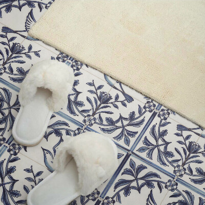 Pvc wall panel Bird among plants motif