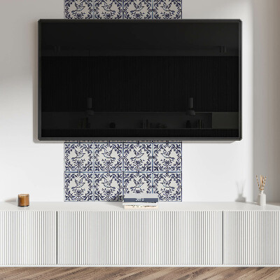 Pvc wall panel Bird among plants motif