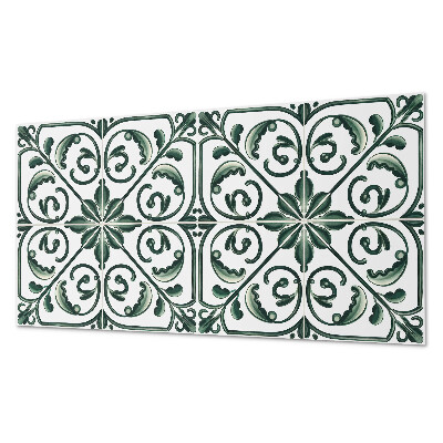 Square wall panel Plant pattern with ornaments