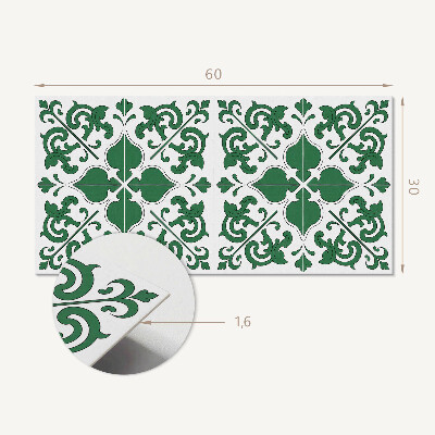 Pvc wall panel Plant pattern with ornaments