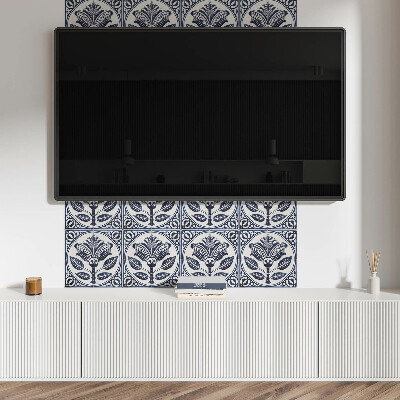 Pvc wall panel Floral ceramic pattern