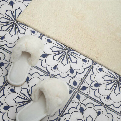 Square tv wall panel Floral ceramic pattern