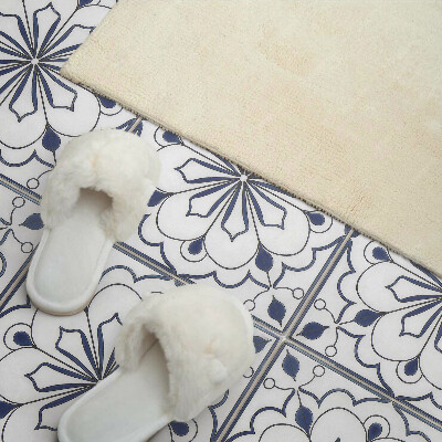 Square tv wall panel Floral ceramic pattern