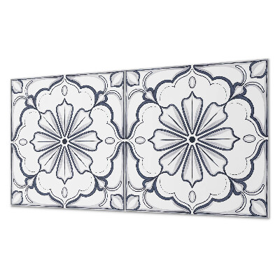 Square wall panel Floral pattern on the tile