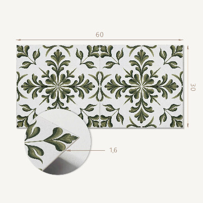 Pvc wall panel Plant pattern on the background