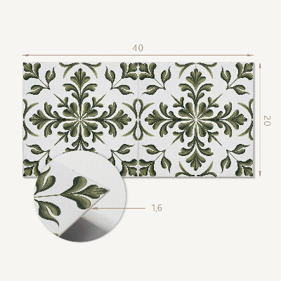 Pvc wall panel Plant pattern on the background