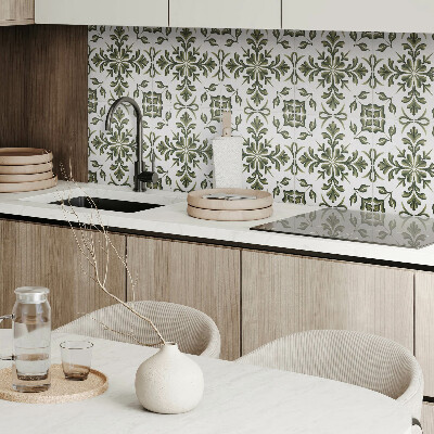 Pvc wall panel Plant pattern on the background