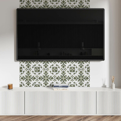Pvc wall panel Plant pattern on the background