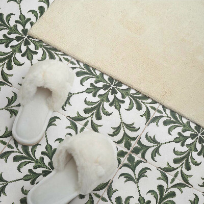 Square wall panel Plant motif on the tile