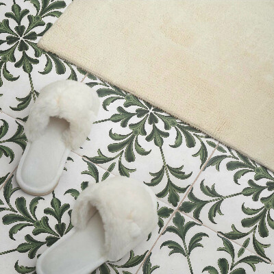 Square wall panel Plant motif on the tile