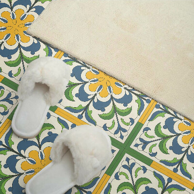 Square wall panel Floral motif with leaves