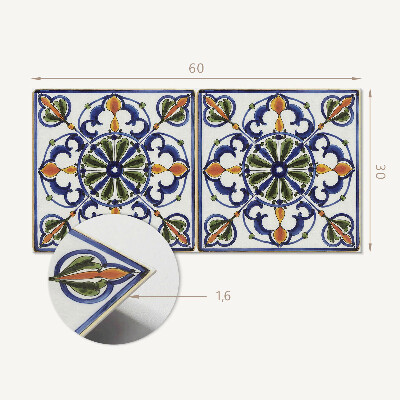 Pvc wall panel Plant pattern with ornaments