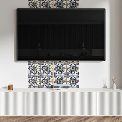 Pvc wall panel Plant pattern with ornaments