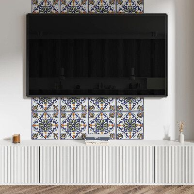 Pvc wall panel Plant pattern with ornaments