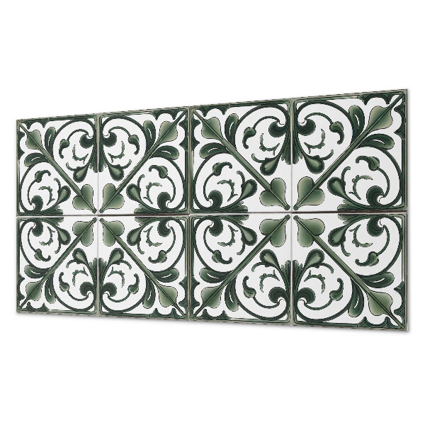 Square wall panel Plant pattern with ornaments