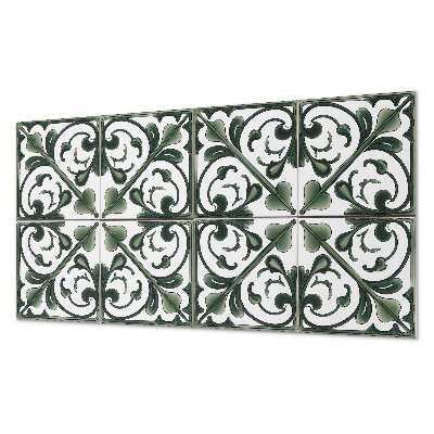 Square wall panel Plant pattern with ornaments