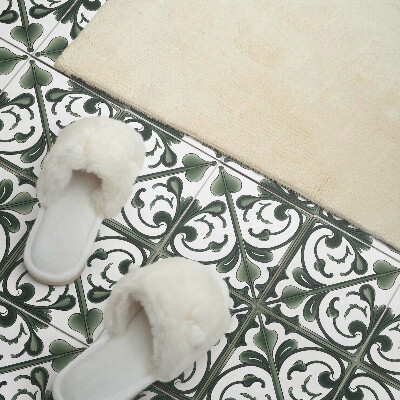 Square wall panel Plant pattern with ornaments