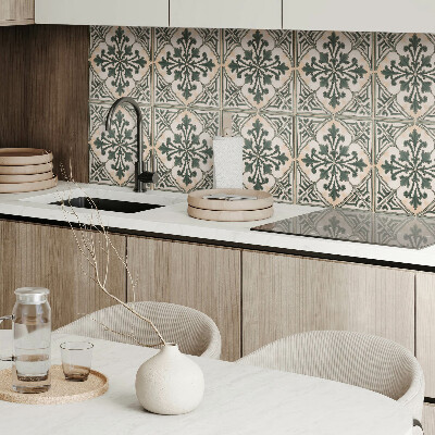 Pvc wall panel Plant pattern in a square